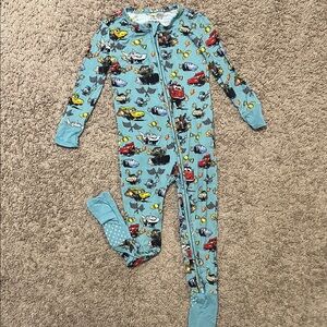 Posh Peanut 2T Disney Cars convertible onesie